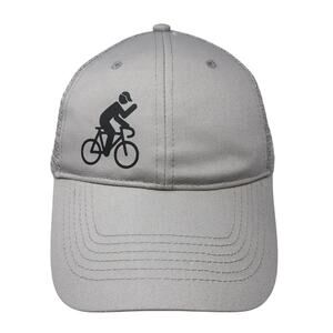 Cycling Snapback Trucker Hat Gray One Size Adjustable Mesh Back BIG X
